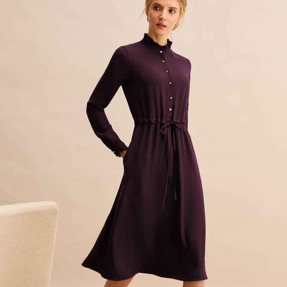 Libby London Dresses & Skirts - Libby London Canterbury Aubergine Dress Size 8 NWT